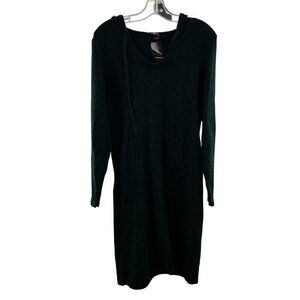 Torrid Women's Hooded Long Sleeve Sweater Dress Green Size 1X New